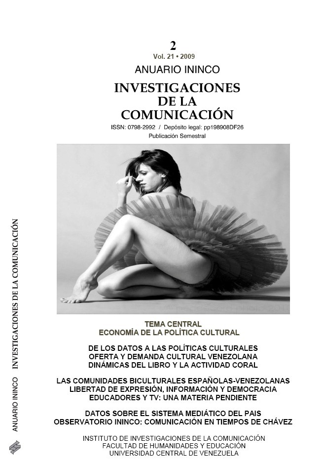 imagen1 Portada Anuario ININCO VOL21 N°2 2009