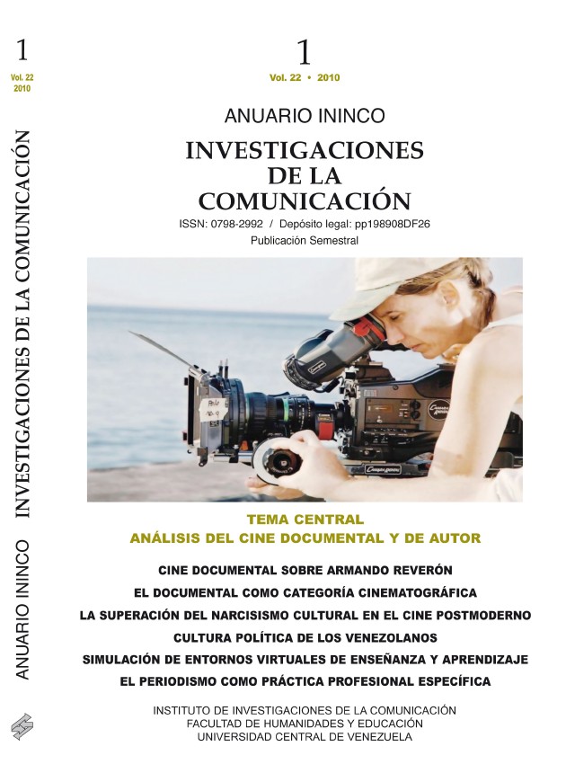 Portada Anuario ININCO VOL22 N°1 Junio 2010